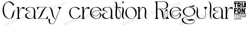 Crazy creation Regular字体转换